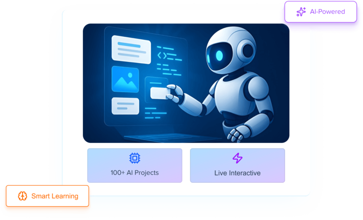 AI-powered curriculum with interactive projects