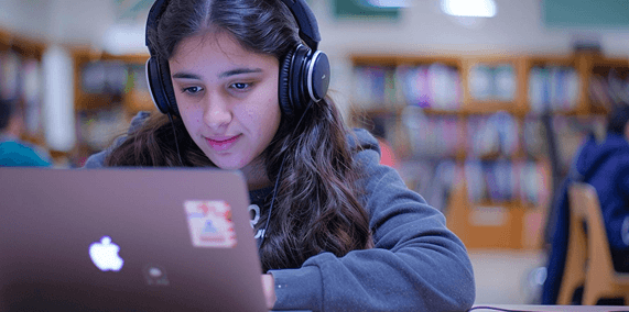 Child gaining confidence through coding