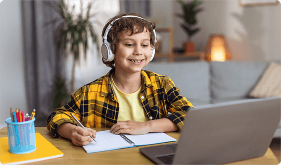 Children enjoying coding and producing compounding gains