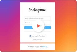 Instagram Login Page Clone