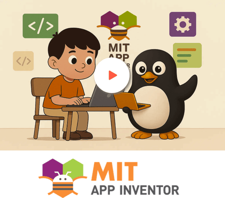 MIT App Inventor course for kids with Coding Instructor