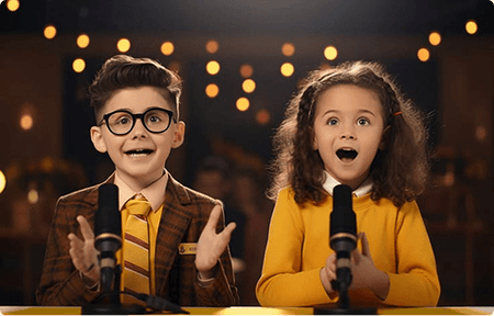 Public speaking course for Grade 1-2 kids