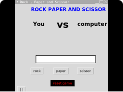 Rock paper scissor