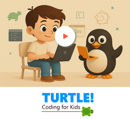 Turtle course for kids with Coding Instructor