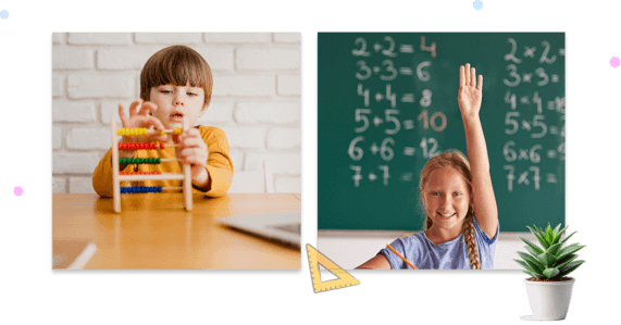 A child building maths confidence through coding
