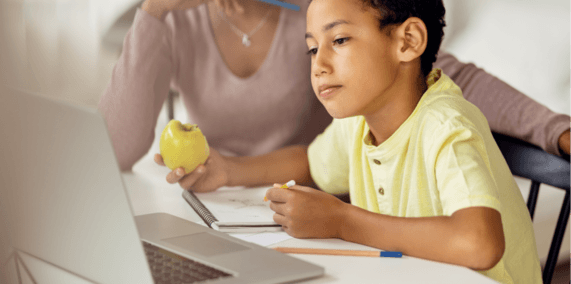 A child gaining focus and confidence through coding