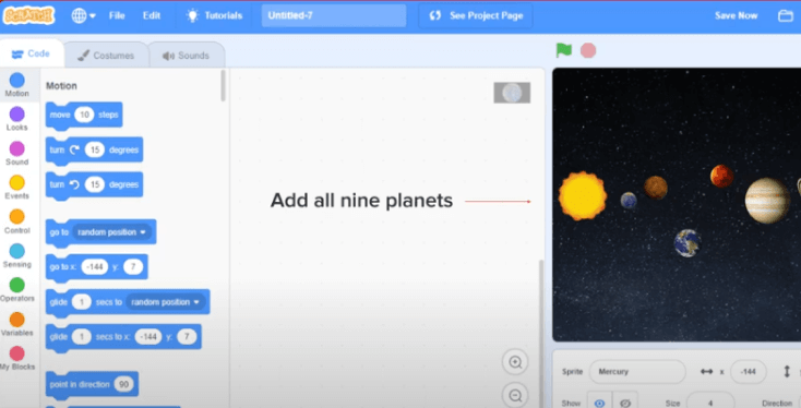 app development masterclasses Learn to build a solar system project using Scratch