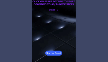 This app is for Runner to check the count of their steps.
