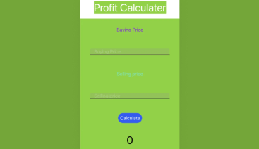 A nifty app to track your finances and calculate profit and loss. No need to mess around with a calculator.