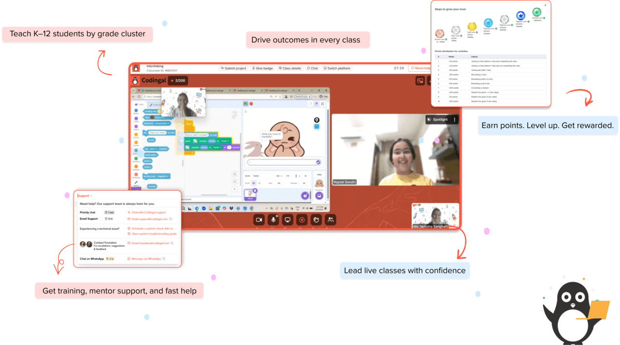Codingal classroom platform